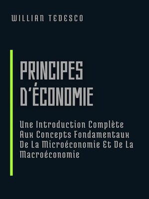 cover image of Principes D'économie